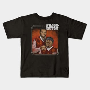 Russell Wilson & Courtland Sutton Denver Step Brothers Kids T-Shirt